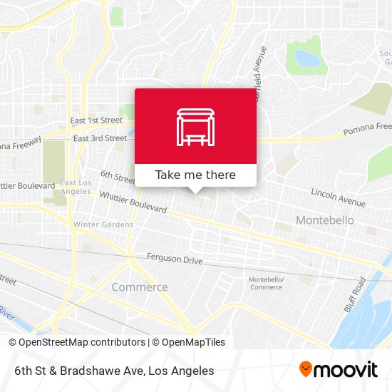 6th St & Bradshawe Ave map