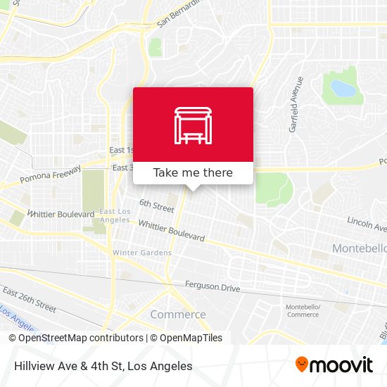 Hillview Ave & 4th St map