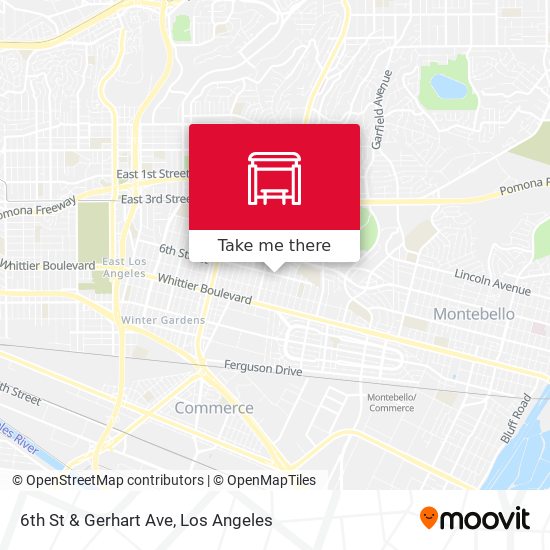 Mapa de 6th St & Gerhart Ave