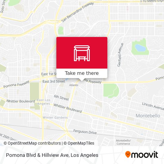 Pomona Blvd & Hillview Ave map