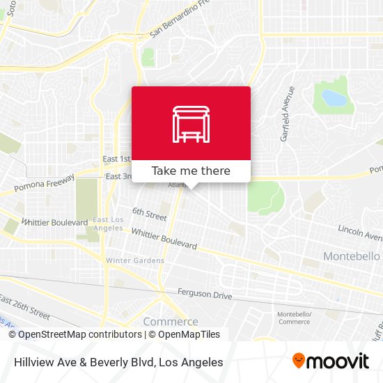 Hillview Ave & Beverly Blvd map