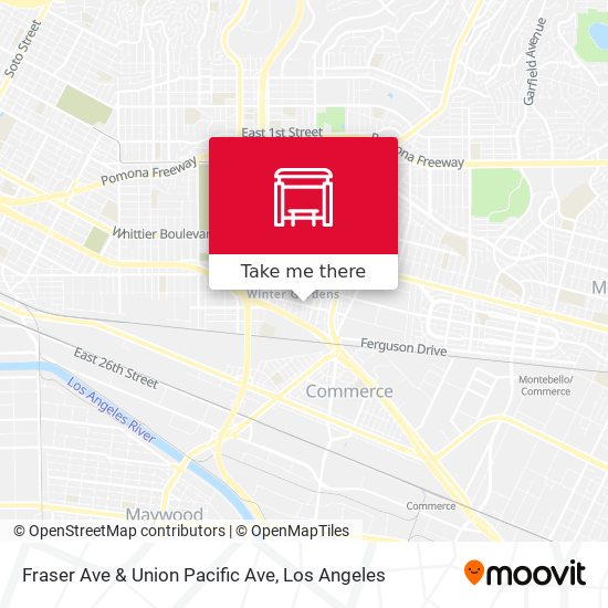Mapa de Fraser Ave & Union Pacific Ave