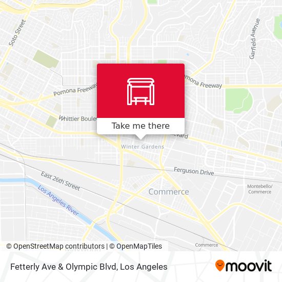 Mapa de Fetterly Ave & Olympic Blvd