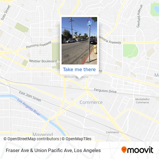Mapa de Fraser Ave & Union Pacific Ave