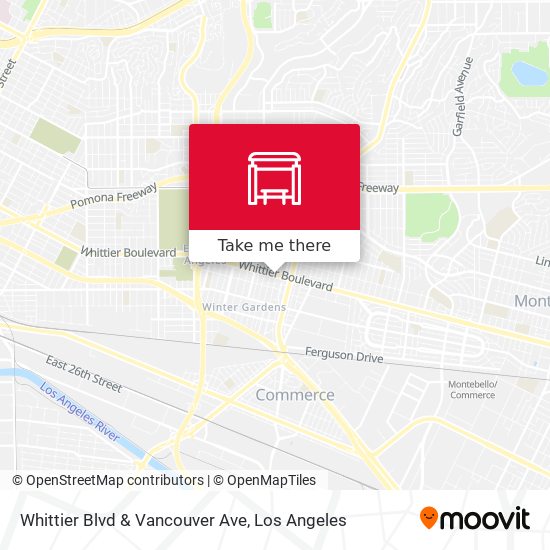 Whittier Blvd & Vancouver Ave map