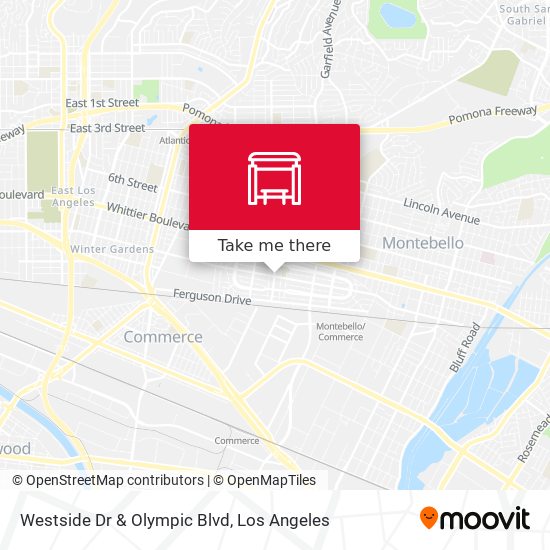 Mapa de Westside Dr & Olympic Blvd