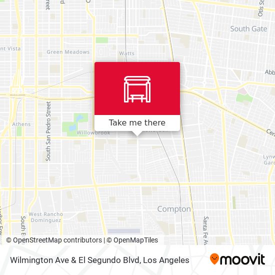 Mapa de Wilmington Ave & El Segundo Blvd