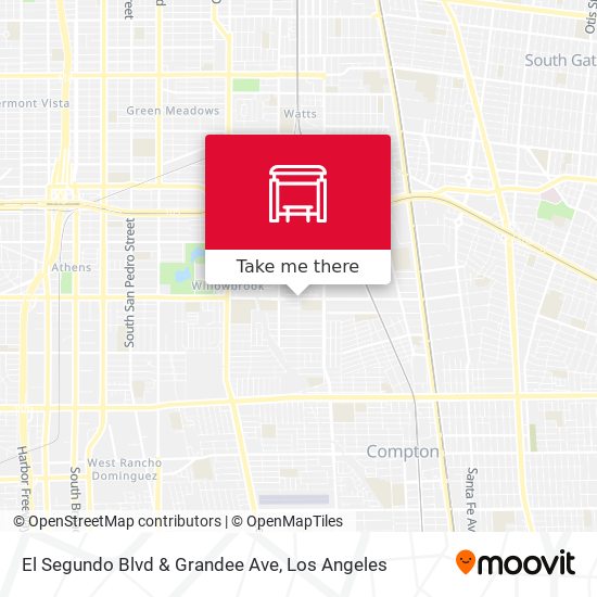 El Segundo Blvd & Grandee Ave map