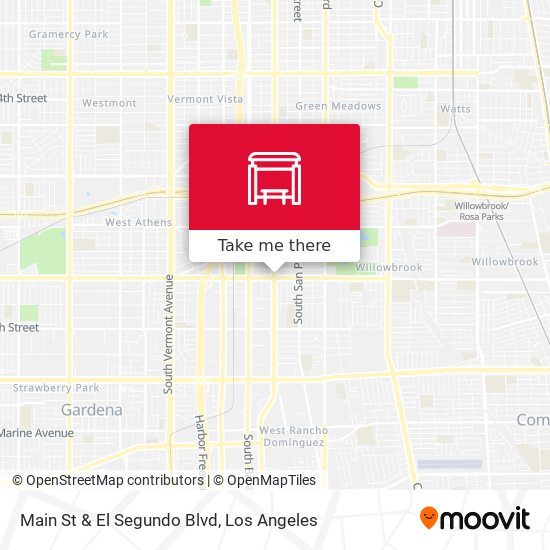Main St & El Segundo Blvd map