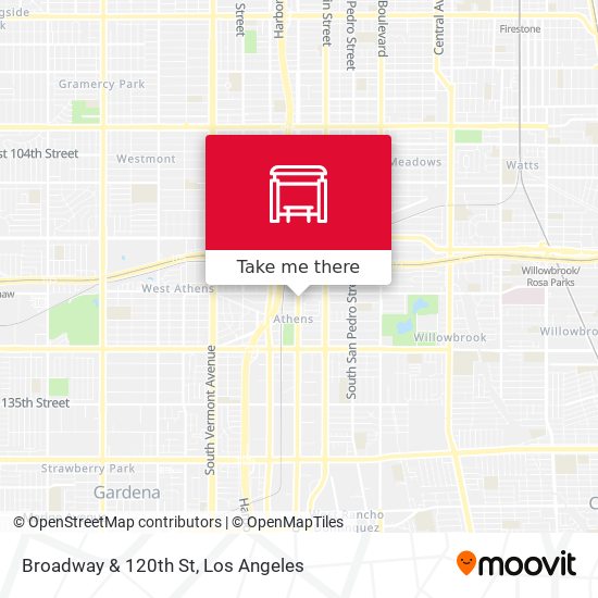 Broadway & 120th St map