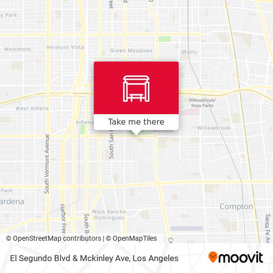 Mapa de El Segundo Blvd & Mckinley Ave