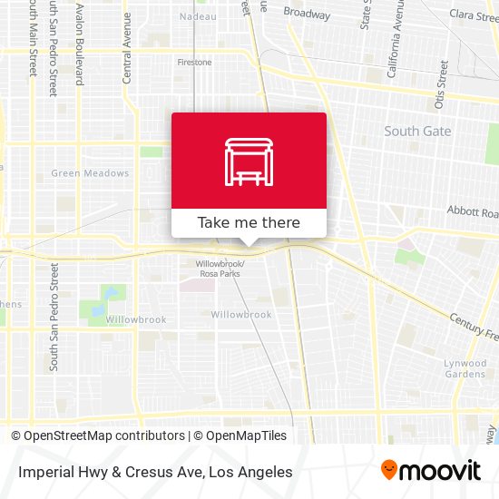 Imperial Hwy & Cresus Ave map