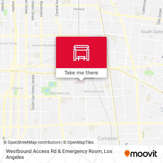 Mapa de Westbound Access Rd & Emergency Room