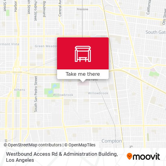 Mapa de Westbound Access Rd & Administration Building
