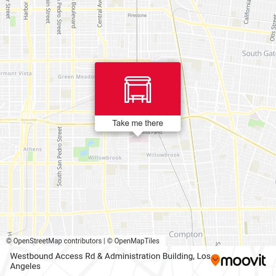 Westbound Access Rd & Administration Building map