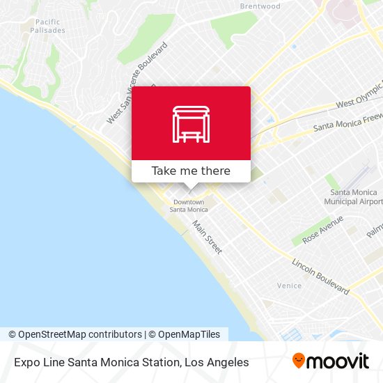 Expo Line Santa Monica Station map