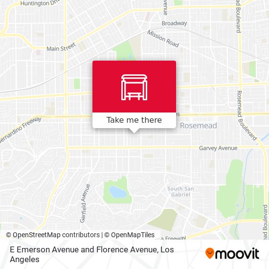 Mapa de E Emerson Avenue and Florence Avenue