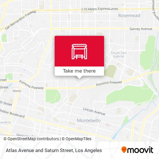 Atlas Avenue and Saturn Street map