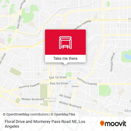 Floral Drive and Monterey Pass Road NE map