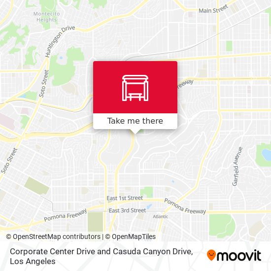 Corporate Center Drive and Casuda Canyon Drive map