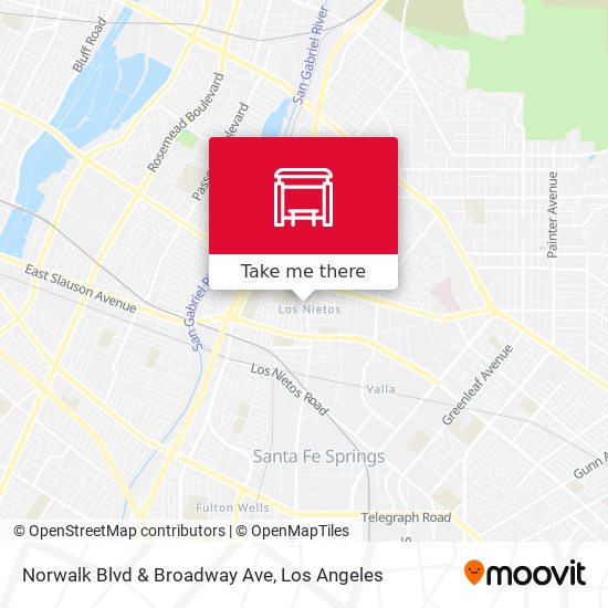 Norwalk Blvd & Broadway Ave map