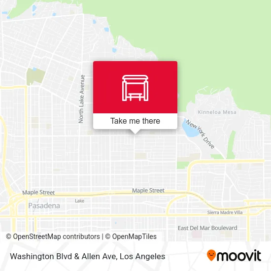 Washington Blvd & Allen Ave map