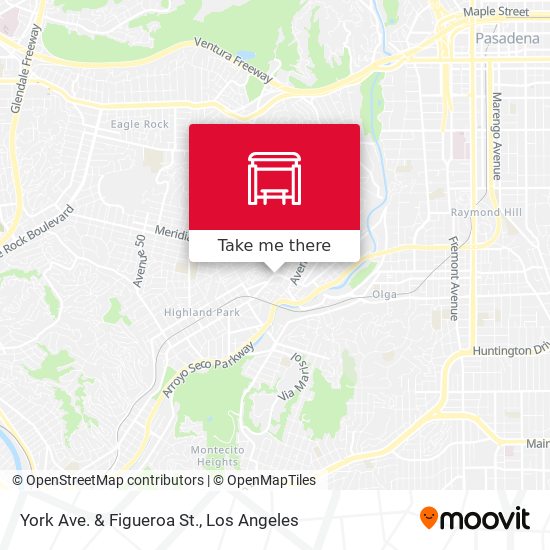 Mapa de York Ave. & Figueroa St.