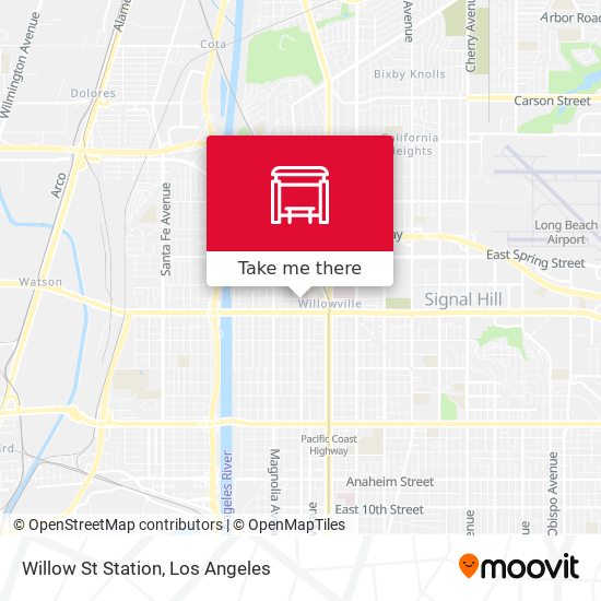 Willow St Station map