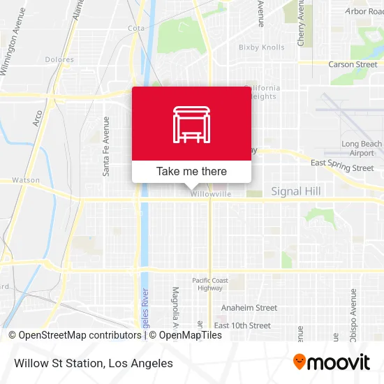 Willow St Station map