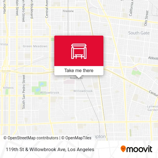 119th St & Willowbrook Ave map