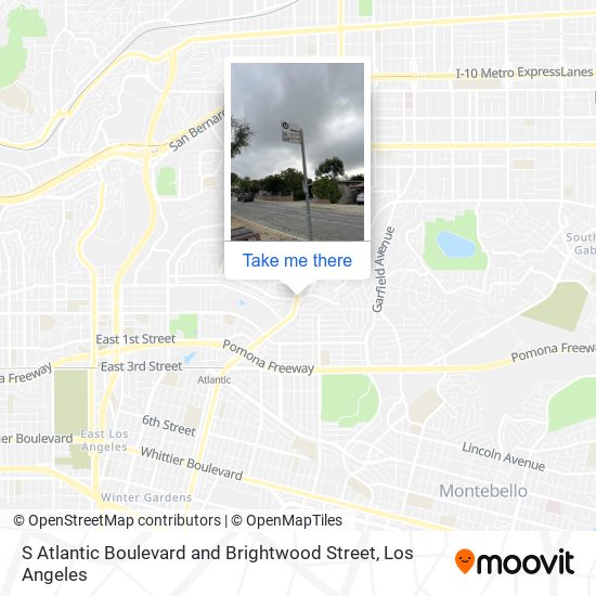 Mapa de S Atlantic Boulevard and Brightwood Street