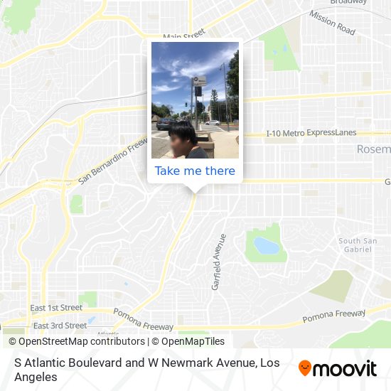 Mapa de S Atlantic Boulevard and W Newmark Avenue
