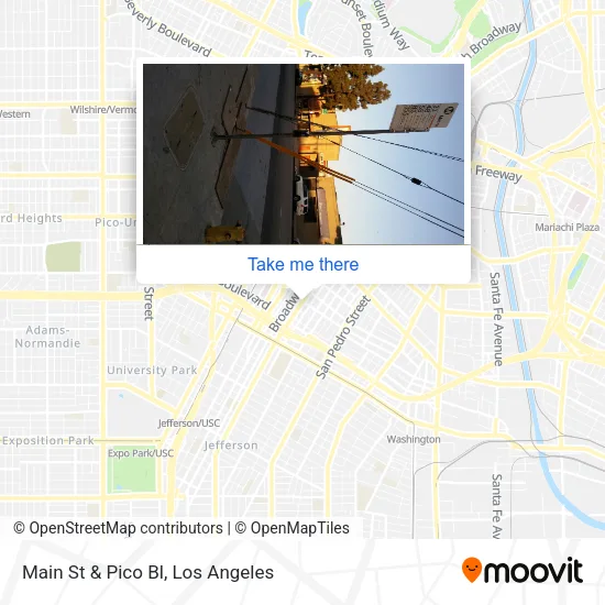 Main St & Pico Bl map