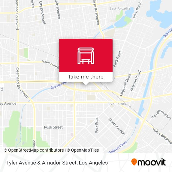 Tyler Avenue & Amador Street map