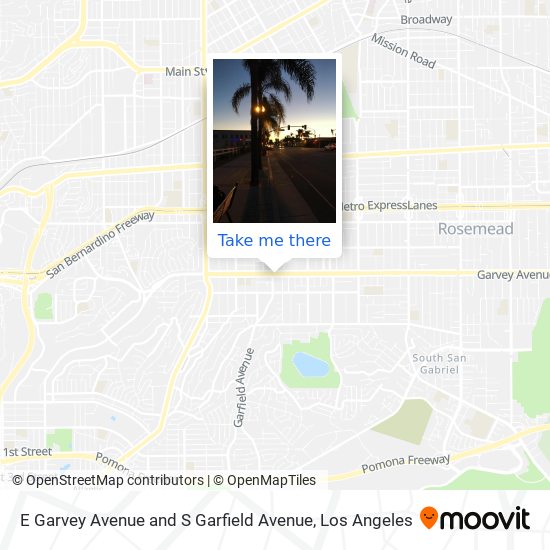 Mapa de E Garvey Avenue and S Garfield Avenue