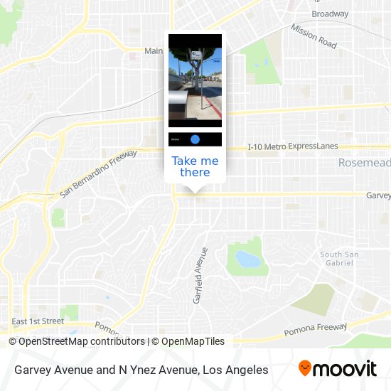 Mapa de Garvey Avenue and N Ynez Avenue