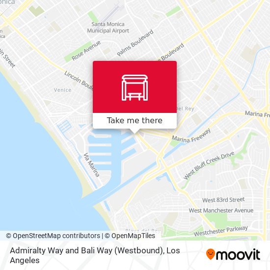 Mapa de Admiralty Way and Bali Way (Westbound)