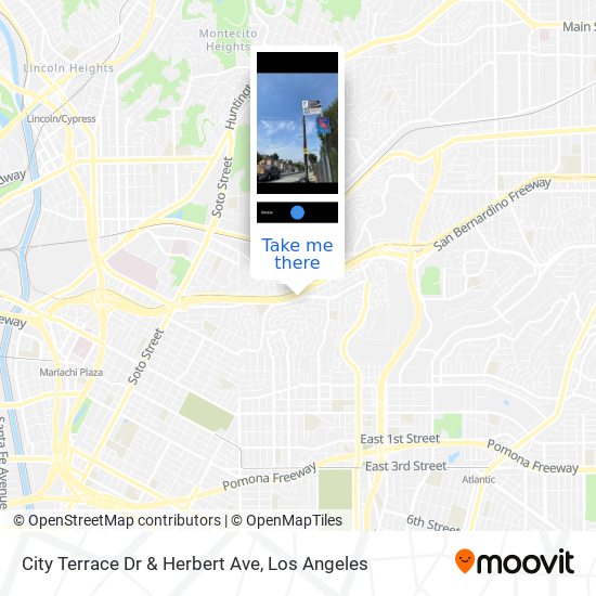City Terrace Dr & Herbert Ave map
