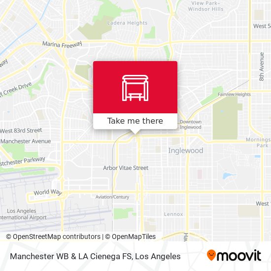 Mapa de Manchester WB & LA Cienega FS