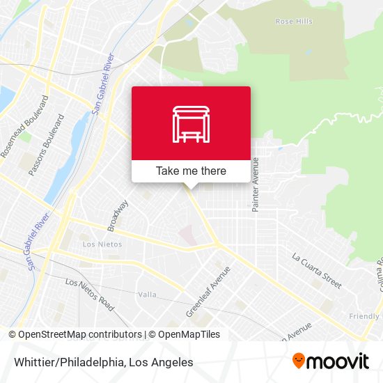 Mapa de Whittier/Philadelphia
