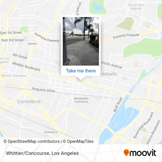 Whittier/Concourse map