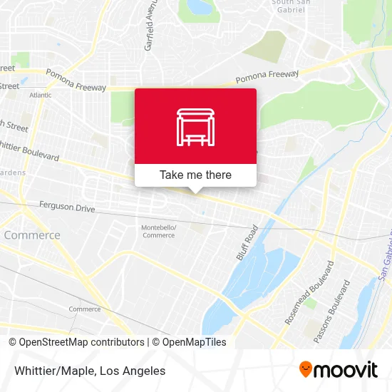 Whittier/Maple map