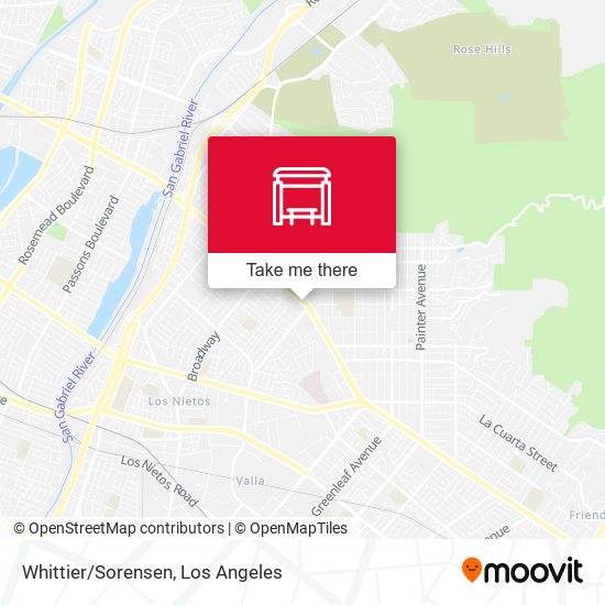 Mapa de Whittier/Sorensen