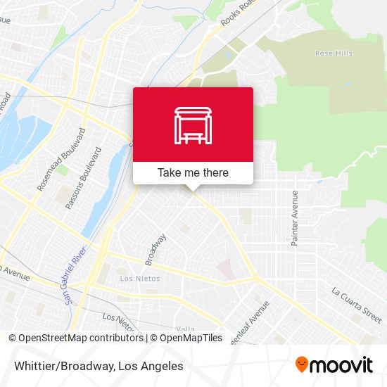 Whittier/Broadway map
