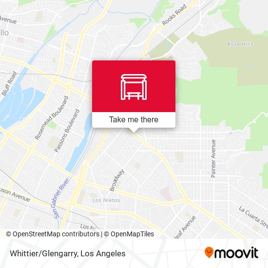 Mapa de Whittier/Glengarry