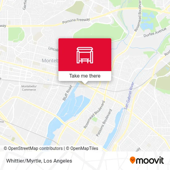Whittier/Myrtle map