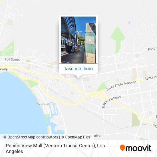 Mapa de Pacific View Mall (Ventura Transit Center)