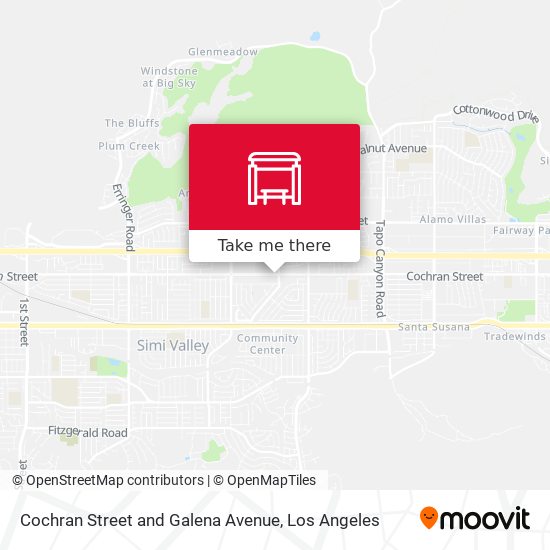 Cochran Street and Galena Avenue map