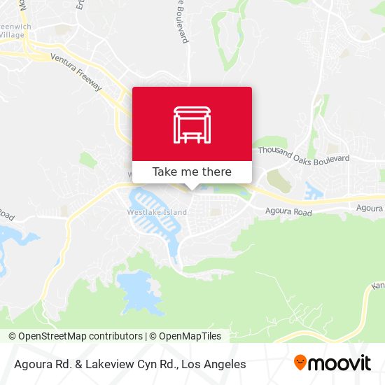 Agoura Rd. & Lakeview Cyn Rd. map