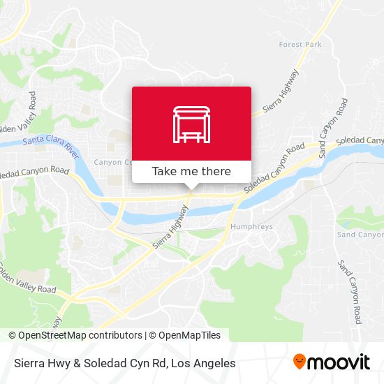 Sierra Hwy & Soledad Cyn Rd map